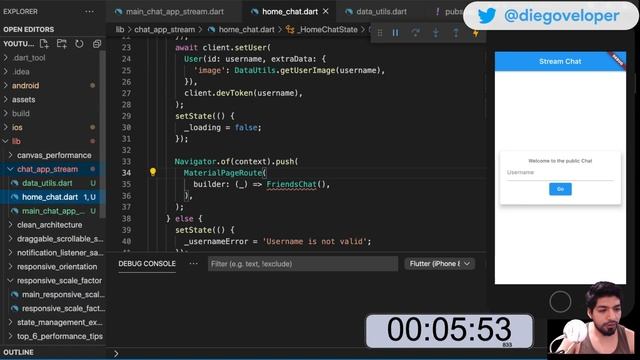 Hice una App de Chat en 15 minutos desde cero con Flutter