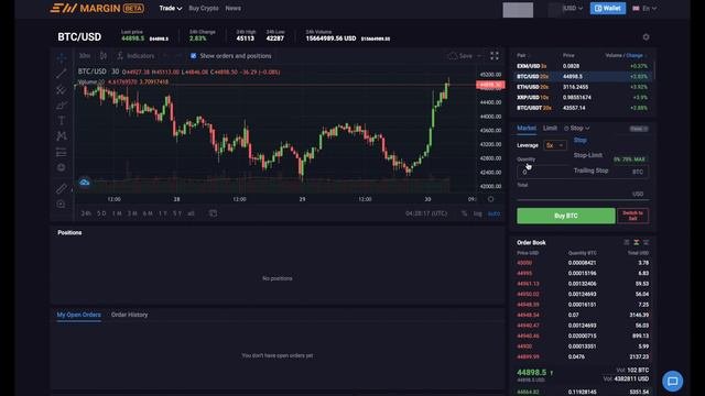 EXMO Margin торговля криптои с плечом