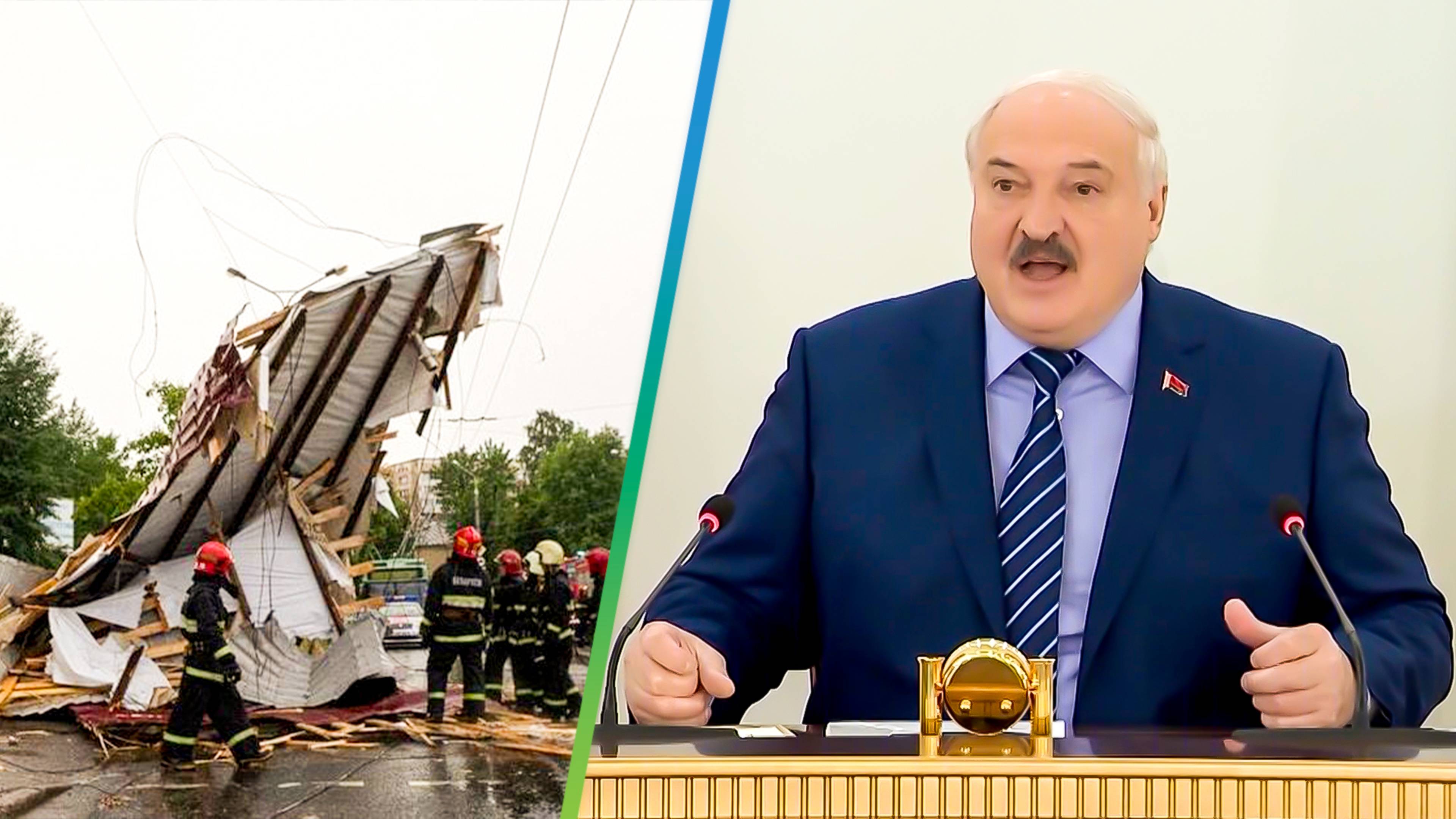 Лукашенко жестко отругал чиновников за попытку нажиться на последствиях урагана