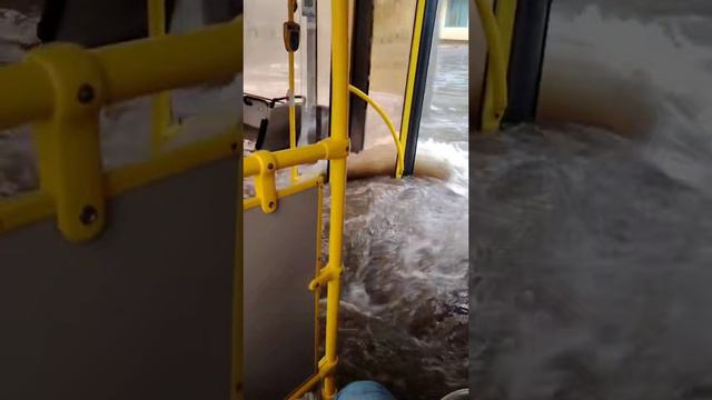 Водный автобус в Минске, Беларусь

Не только в Индии во время наводнение автобусы вынуждены ездить