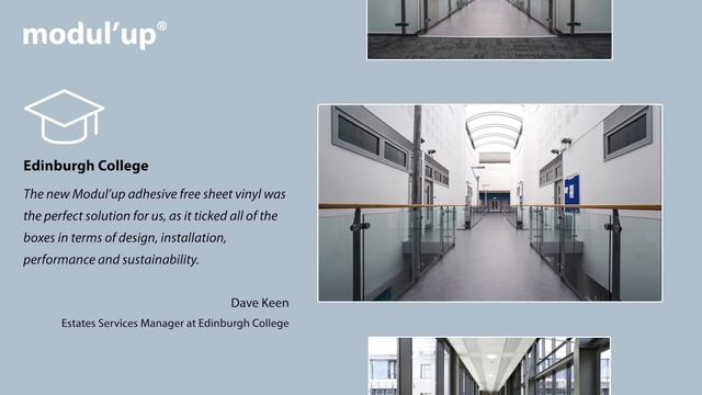 The benefits of using Modul’up adhesive free vinyl - Specifiers & End users | Forbo Flooring System