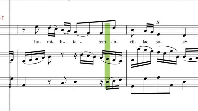Quia respexit, Bach ,Magnificat, Soprano rehearsal track