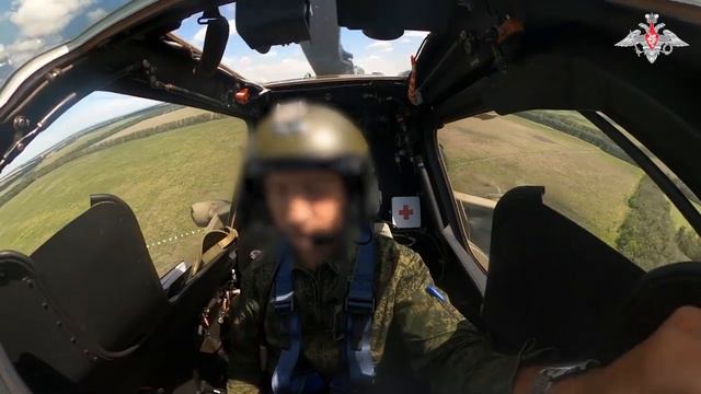 Боевая работа экипажа Ми-28нм ВКС России