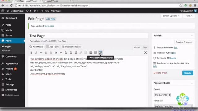 TWI Awesome Modal/popup - Modal Opacity