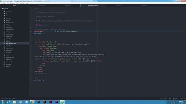 Bootstrap to Wordpress Theme Development Course - Convert Banner Section