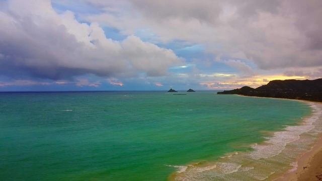 Ocean Waves Piano Music For Relaxation | Beach Sunrise + Sunset | White Noise For Sleep + Meditatio