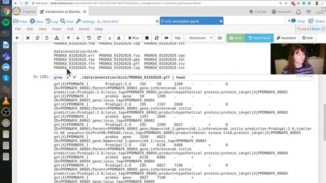 m11: "Bin annotation with prokka" walkthrough. UU course Intro to bioinf; metagenomics
