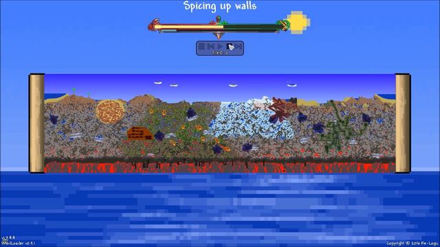 Circle cloud generated by a mod in terraria