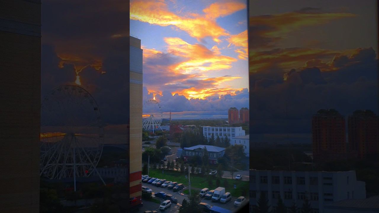 Гиперлапс заката #парк#закат#облака#таймлапс#гиперлапс#блогер#город#небо#проф#красиво#пейзаж#съемка