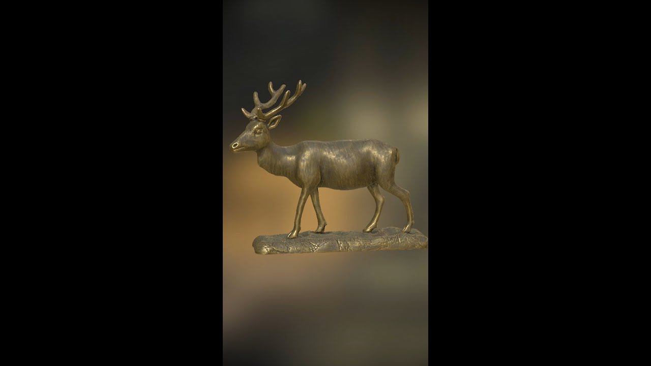 3D model - Sculpture "Deer"
