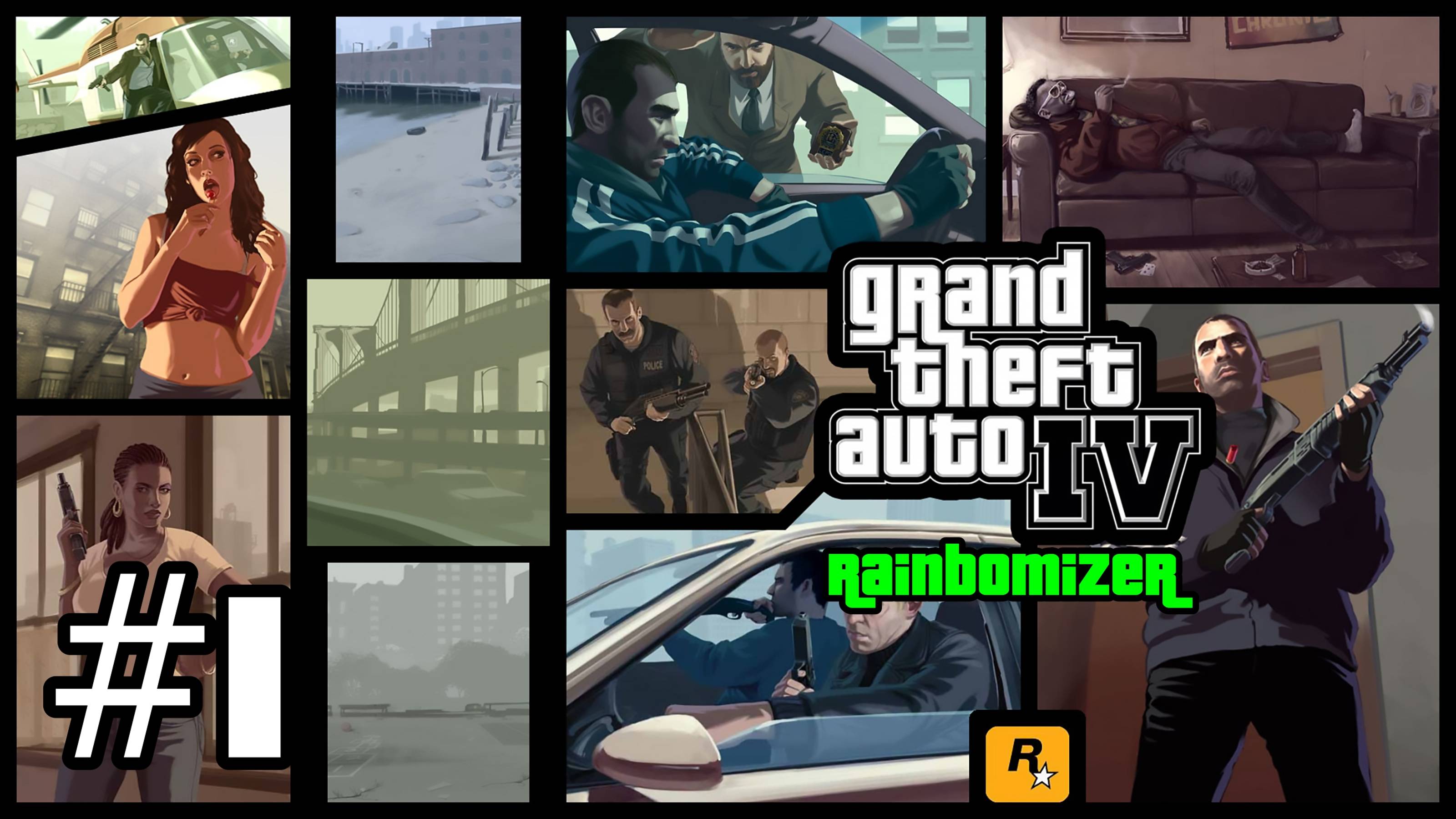 Grand Theft Auto 4: Rainbomizer/Randomizer - Безумная Вакханалия в Либерти #1 (100%)