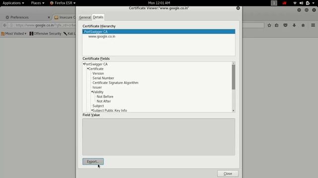 Fix HTTPS issue in BurpSuite.