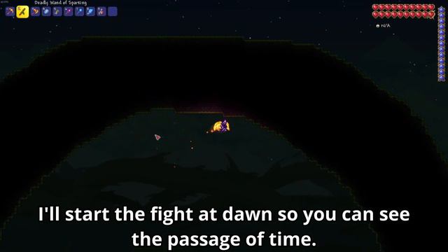 How Far Can The Wand of Sparking Go If You Start With Endgame Gear? | Terraria