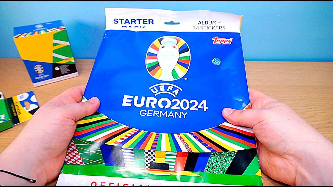КОЛЛЕКЦИИ НАКЛЕЕК Распаковка Топпс Журнал TOPPS EURO 2024 Starter Pack sticker collection