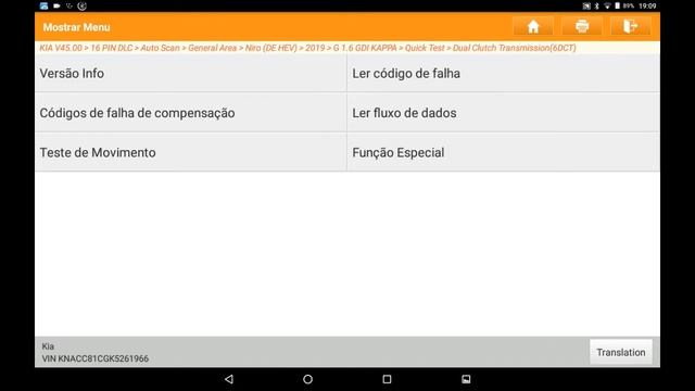 Kia Niro hybrid diagnostics with Launch X431 EuroDiag