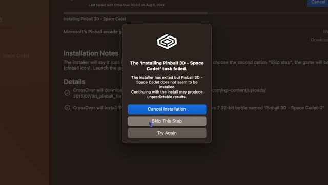 Quick Tutorial: How to Install and Run 3D Pinball Space Cadet on macOS Ventura!
