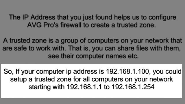How To Setup a trusted Zone in AVG Pro