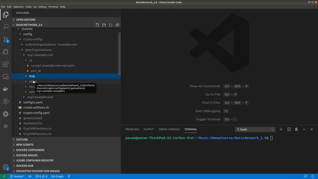5. Folder Structure - Create Basic Network with Hyperledger Fabric v2.0