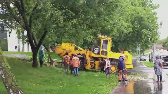 Последствия урагана в Москве