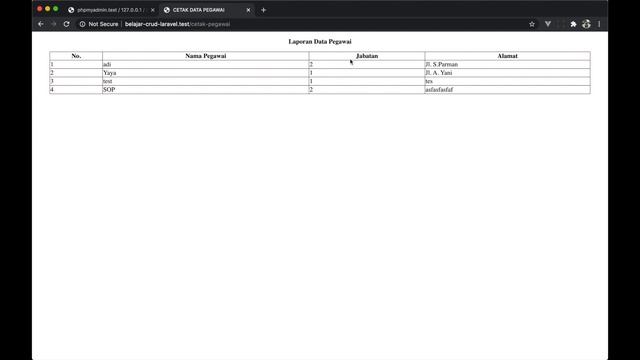 CRUD | Membuat Cetak Laporan PDF di Laravel
