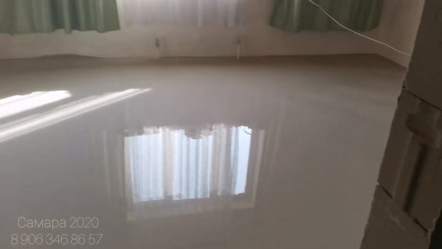 Наливной пол. Выравнивание кривой стяжки.