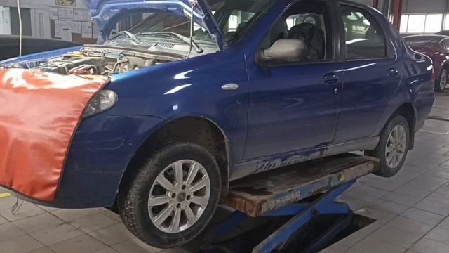 Fiat Albea снятие стартера