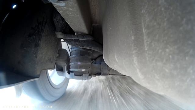 Citroen C-Elysee - работа задней подвески. Пробное видео