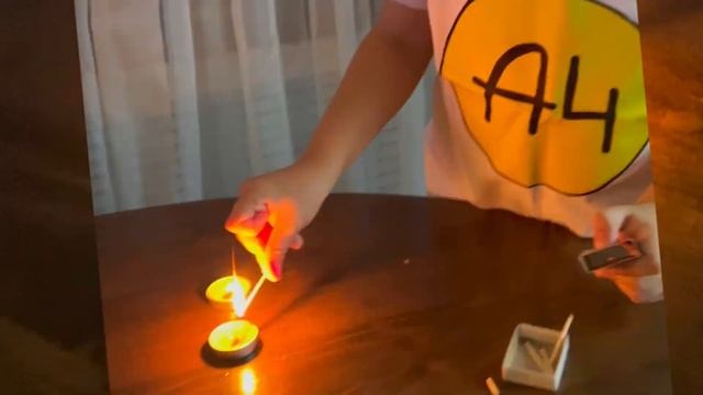 Спички детям не игрушки. Зажигаем свечи, тушим огонь FIRE