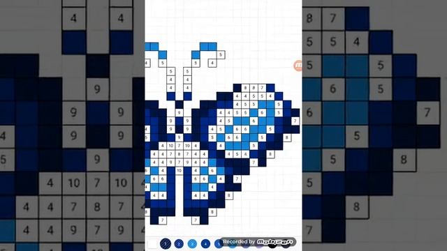 Раскрашиваю бабочку.Sasndbox.Раскраска пр номерам.