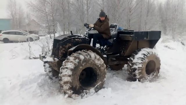Сармат 1500вездеходболотоходкаракатПервая поломка!