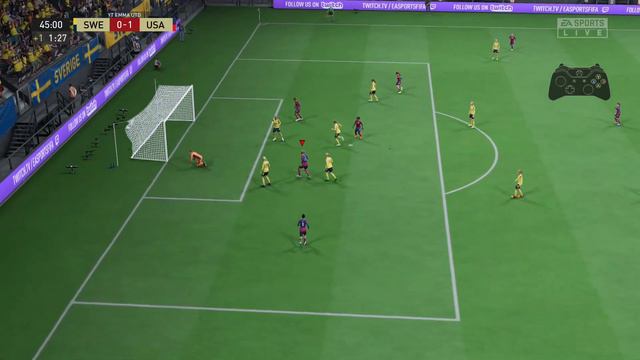 Sweden Vs Uswnt Women's National Teams FIFA 23 - Gameplay #uswnt #alexmorgan #womensoccer