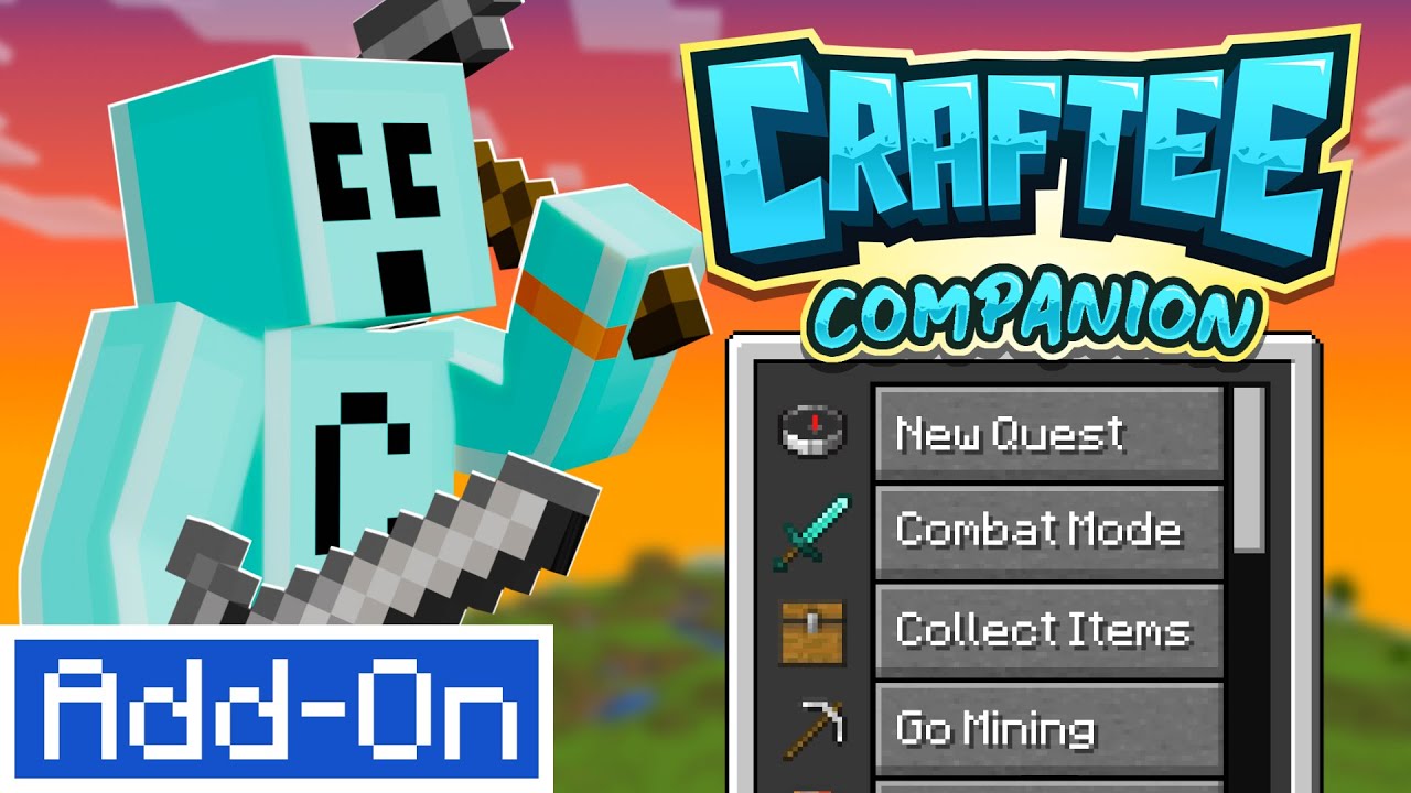 Minecraft Bedrock Add-On  "Craftee Companion"