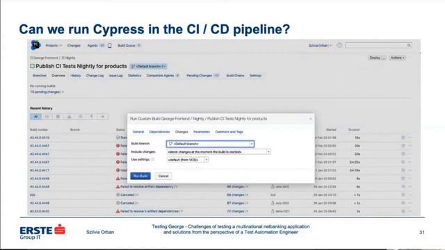 BDD and Cypress.io in Testing a Multinat. Netbanking Solution Szilvia Orbán | Tesena Fest Online