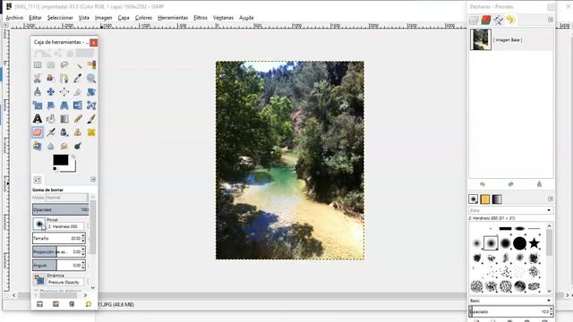 añadir opciones de herramienta en GIMP 2.8