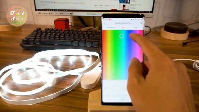 Trên tay dây led rgb Yeelight Lightstrip Plus - Điều khiển bằng tiếng việt qua Google Assistant.