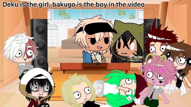 Some mha class 1-A and pro heros react to tiktoks bakudeku