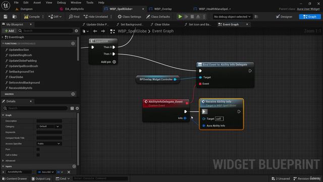 21.8. Binding Widget Events to the Ability Info Delegate