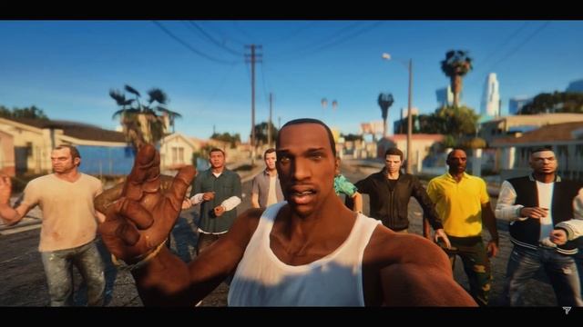 Встреча Всех Персонажей GTA На Гроув-Стрит!