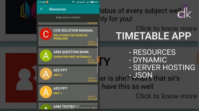 Simple Timetable App Tutorial - E00 (How does the app look like?)