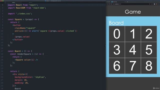 Learn React by Building a Game in React