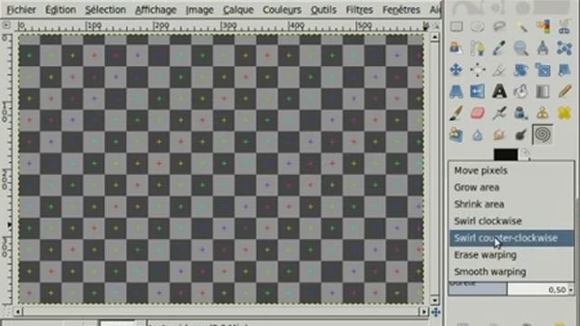 Gimp warp tool - work in progress