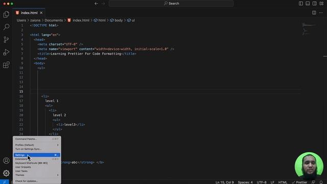 Code Formatting with Prettier Extension in VS Code: Zaions Urdu/Hindi Tutorial