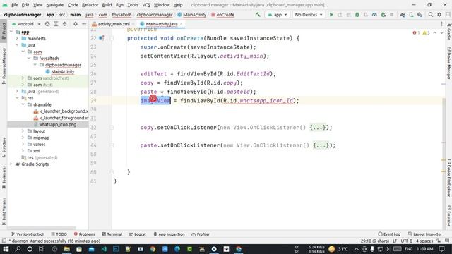 How to open WhatsApp using an Intent in your Android App || Android Studio | Java