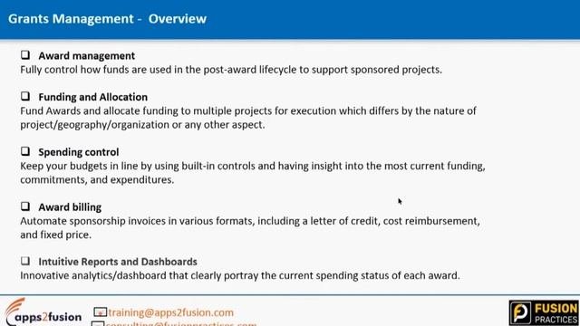 Introduction to Oracle Grants Management  Oracle Cloud  Apps2fusion
