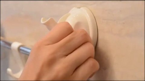 Вешалка держатель с крючками на присосках FECA