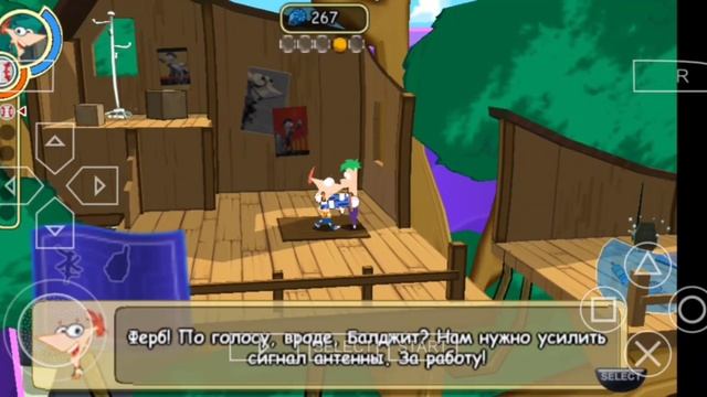 Gameplay Phineas and Ferb: Across the 2nd Dimension (PPSSPP Emulator)