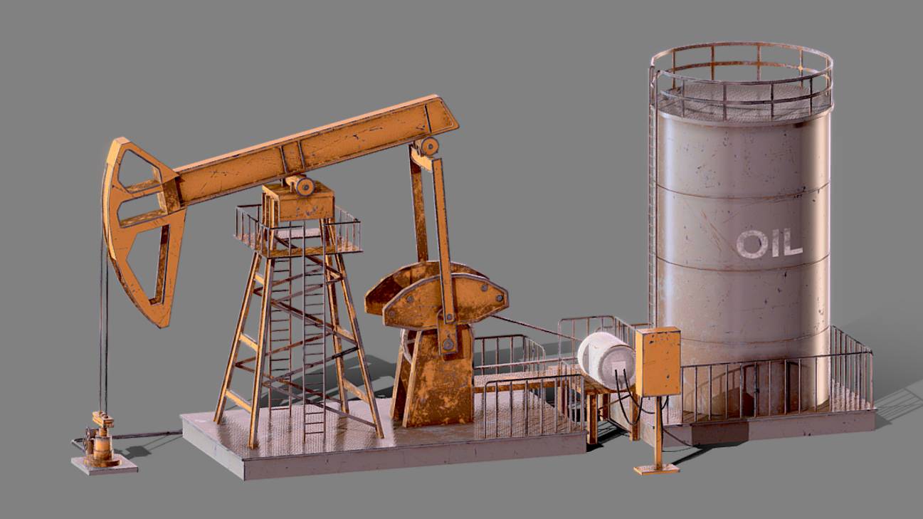 Realistic Machine - Oil Pumpjack в 3D от Assemblr