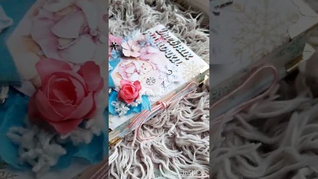 Блокнот Дневник мамочки с зайчиками, скрапбукинг