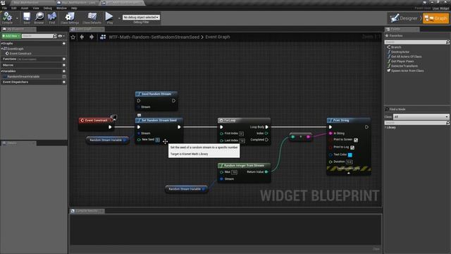 WTF Is? Set Random Stream Seed in Unreal Engine 4 ( UE4 )