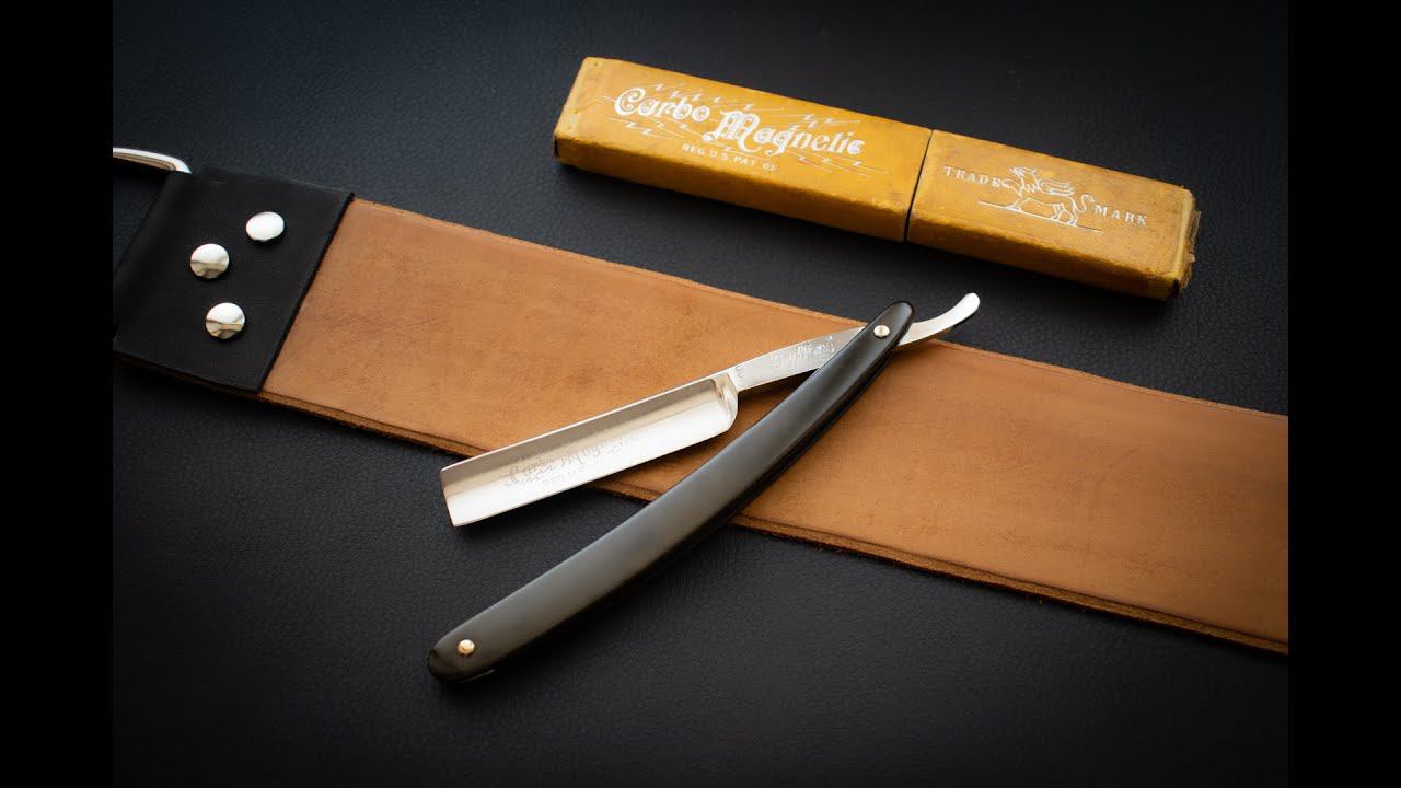 Опасная бритва Griffon Cutlery Works, "Carbo Magnetic" + ремень для правки